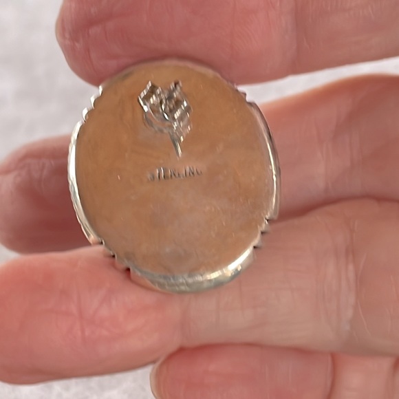 Lapis & Sterling Earrings - Picture 4 of 4